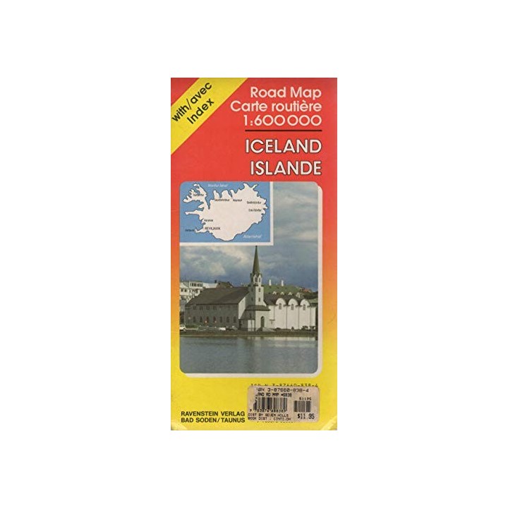 ICELAND. ISLANDE. MAP.